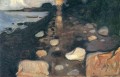 Luz de luna en la orilla 1892 Edvard Munch